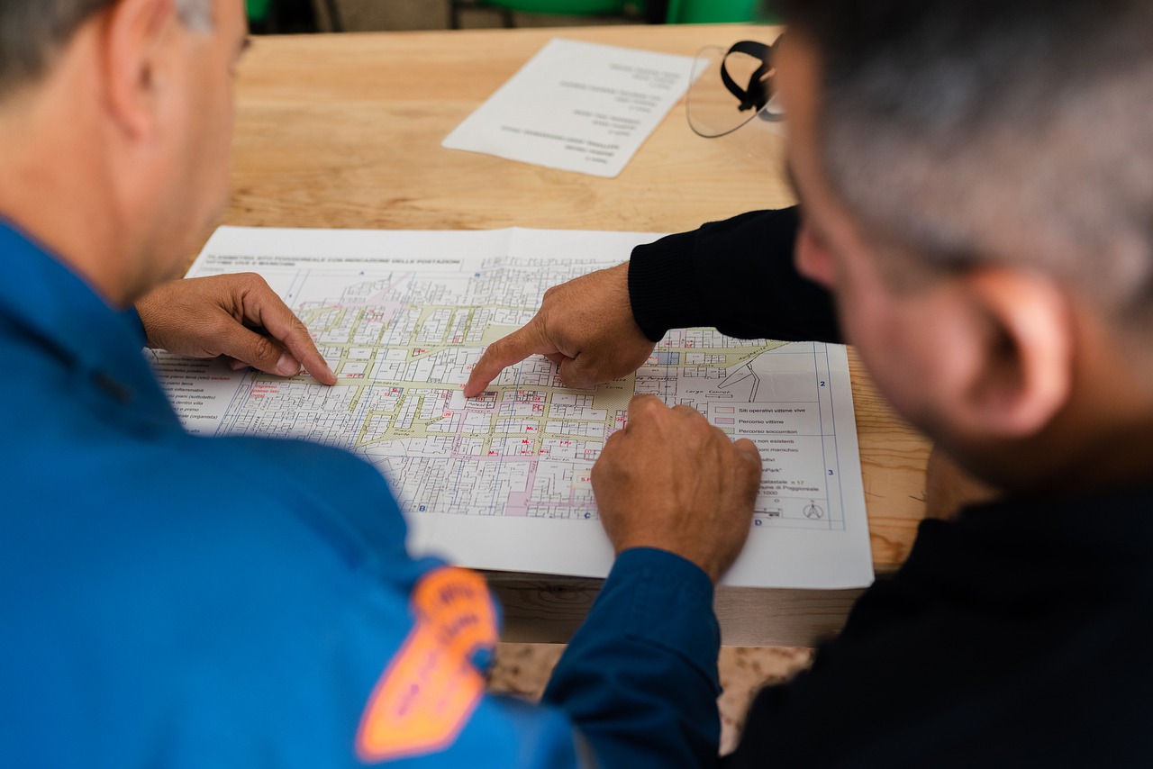 Travail partenaires géomètre